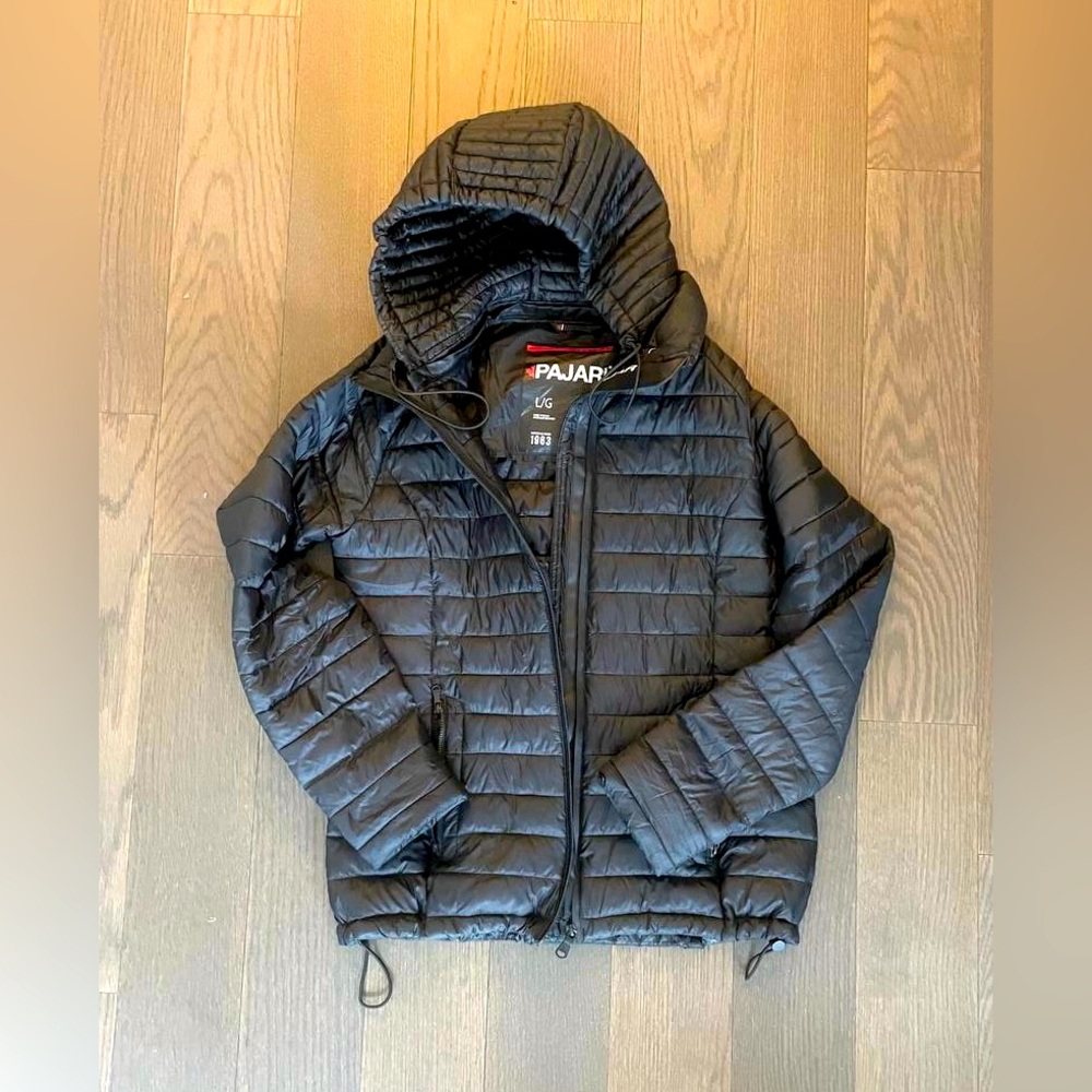 Pajar Women's Black Quilted Hooded Down Jacket